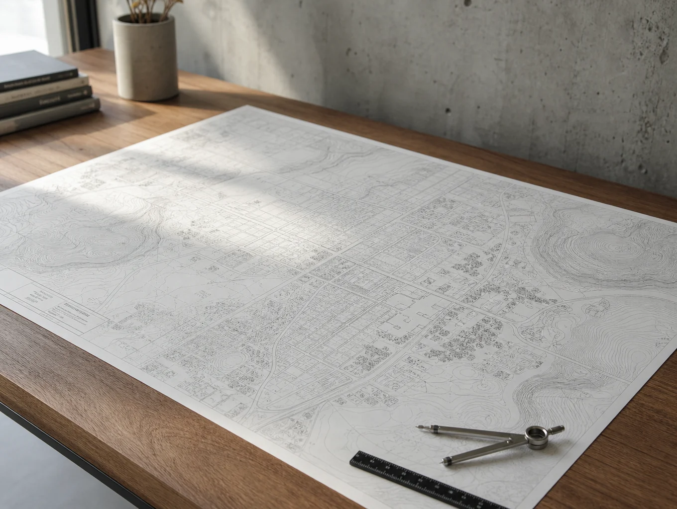 Cartography grid overlay and coordinate estimation map